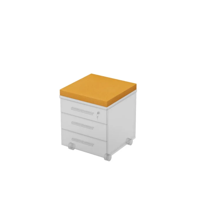Тумба опорная 9ПТ.001 в отделке Orange, 450х450х50 мм