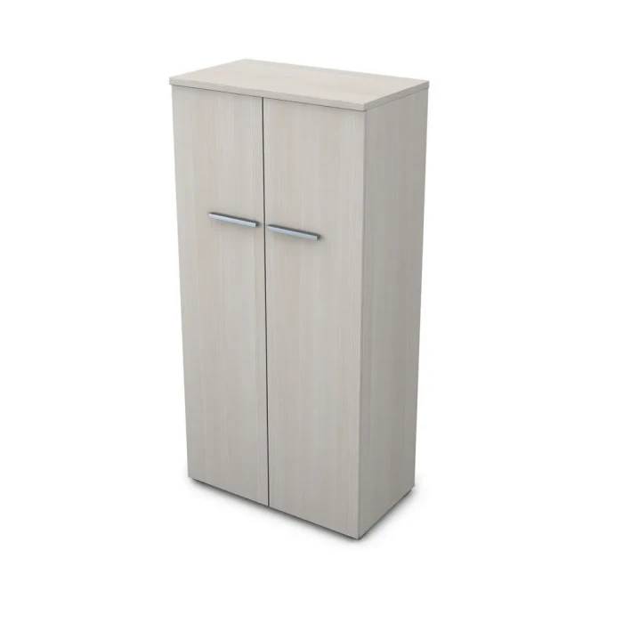 Офисный шкаф 9ШД.004.1 в отделке Ivory, 800х450х1645 мм