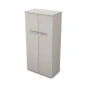 Офисный шкаф 9ШД.004.1 в отделке Ivory, 800х450х1645 мм
