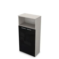 Gloss 9ШД.004.11 (Ivory) Шкаф со стеклом и нишей