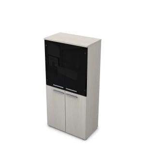 Gloss 9Ш.004.12 (Ivory) Шкаф со стеклом