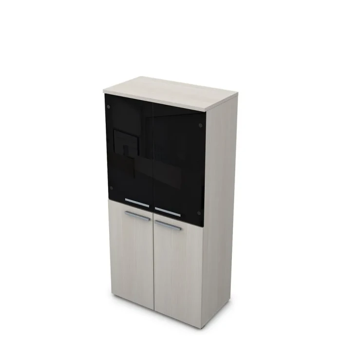 Шкаф для документов 9ШД.004.12 в отделке Ivory, 800х450х1645 мм