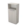 Офисный шкаф 9ШД.004.2 в отделке Ivory, 800х450х1645 мм