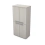 Офисный шкаф 9Ш.004.3 в отделке Ivory, 800х450х1645 мм