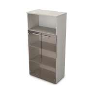 Gloss 9ШД.004.5 (Ivory) Шкаф со стеклом и нишей