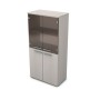 Gloss 9ШД.004.6 (Ivory) Шкаф со стеклом