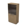 Шкаф для бумаг 9Ш.004.6 в отделке Teakwood, 800х450х1645 мм