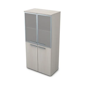Gloss 9Ш.004.8 (Ivory) Шкаф со стеклом