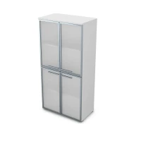 Gloss 9ШД.004.9 (Белый премиум) Шкаф со стеклом