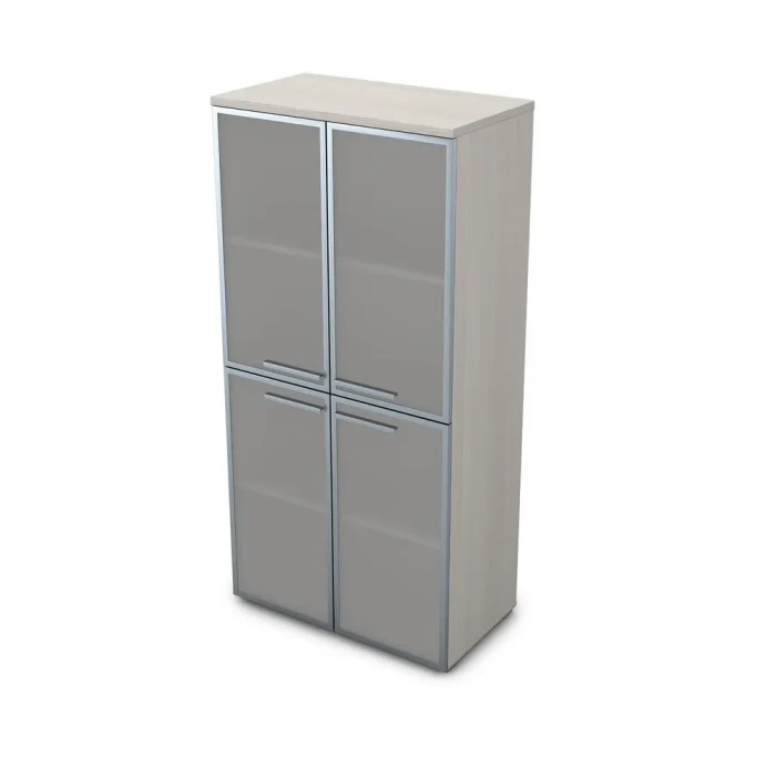 Шкаф для бумаг 9ШД.004.9 в отделке Ivory, 800х450х1645 мм