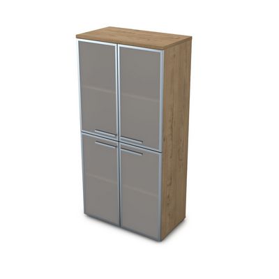 Gloss 9ШД.004.9 (Teakwood) Шкаф со стеклом