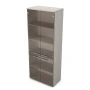 Офисный шкаф 9ШД.005.10 в отделке Ivory, 800х450х2045 мм