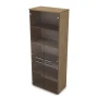 Шкаф в офис 9ШД.005.10 в отделке Teakwood, 800х450х2045 мм