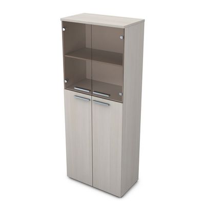 Gloss 9ШД.005.11 (Ivory) Шкаф высокий со стеклом