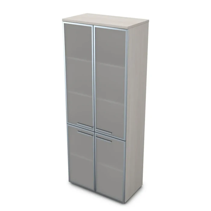 Офисный шкаф 9Ш.005.16 в отделке Ivory, 800х450х2045 мм
