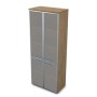 Gloss 9ШД.005.16 (Teakwood) Шкаф высокий со стеклом