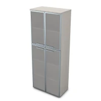 Gloss 9Ш.005.17 (Ivory) Шкаф высокий со стеклом