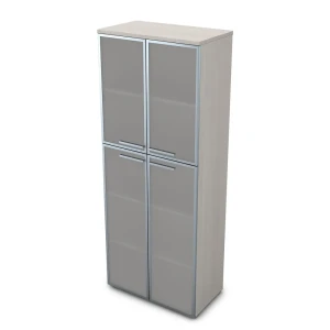 Gloss 9Ш.005.17 (Ivory) Шкаф высокий со стеклом
