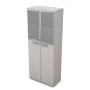 Шкаф для документов 9ШД.005.18 в отделке Ivory, 800х450х2045 мм