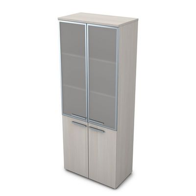 Gloss 9ШД.005.19 (Ivory) Шкаф высокий со стеклом