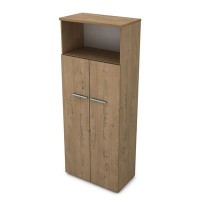 Gloss 9Ш.005.2 (Teakwood) Шкаф высокий с нишей