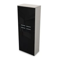 Gloss 9ШД.005.23 (Ivory) Шкаф высокий со стеклом