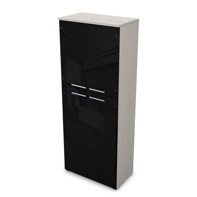 Gloss 9ШД.005.23 (Ivory) Шкаф высокий со стеклом