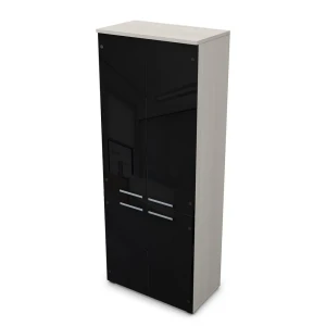 Gloss 9Ш.005.24 (Ivory) Шкаф высокий со стеклом