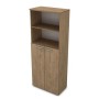 Gloss 9Ш.005.3 (Teakwood) Шкаф высокий с открытой полкой