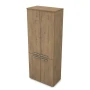 Офисный шкаф 9Ш.005.5 в отделке Teakwood, 800х450х2045 мм