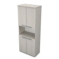 Gloss 9Ш.005.6 (Ivory) Шкаф высокий с нишей