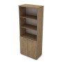 Gloss 9Ш.005.7 (Teakwood) Шкаф высокий с открытыми полками