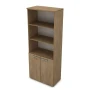 Шкаф для бумаг 9Ш.005.7 в отделке Teakwood, 800х450х2045 мм
