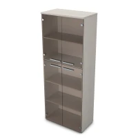 Gloss 9ШД.005.9 (Ivory) Шкаф высокий со стеклом