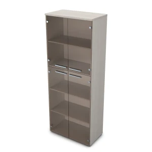 Gloss 9Ш.005.9 (Ivory) Шкаф высокий со стеклом