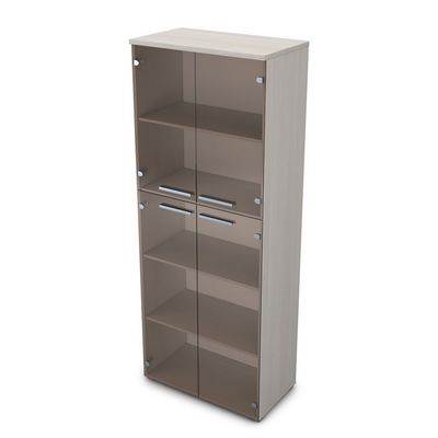 Gloss 9Ш.005.9 (Ivory) Шкаф высокий со стеклом
