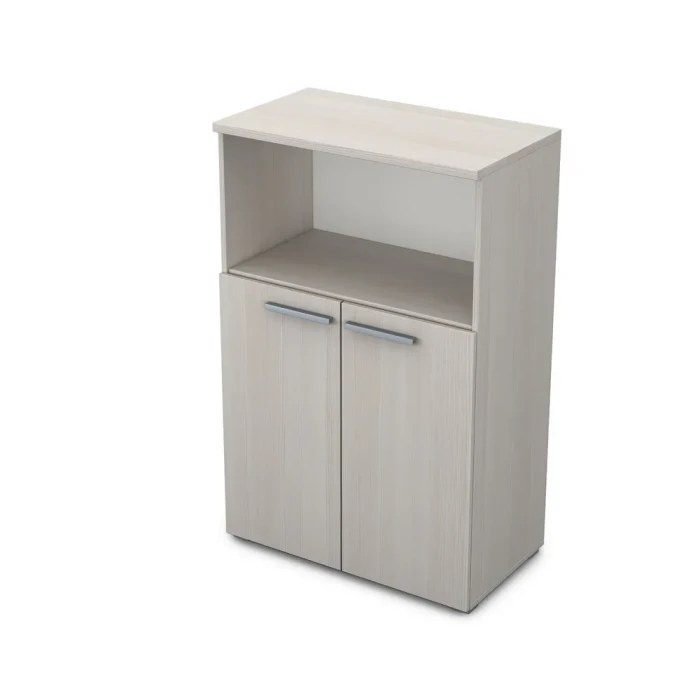 Шкаф для документации 9Ш.017.2 в отделке Ivory, 800х450х1245 мм