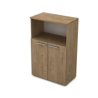 Gloss 9Ш.017.2 (Teakwood) Шкаф средний с нишей