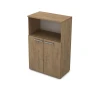 Шкаф для документации 9ШД.017.2 в отделке Teakwood, 800х450х1245 мм