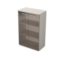 Gloss 9ШД.017.3 (Ivory) Шкаф средний со стеклом