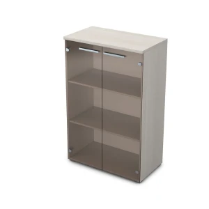 Gloss 9Ш.017.3 (Ivory) Шкаф средний со стеклом