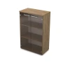 Шкаф для бумаг 9ШД.017.3 в отделке Teakwood, 800х450х1245 мм