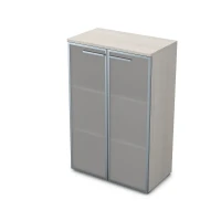 Gloss 9Ш.017.6 (Ivory) Шкаф средний со стеклом