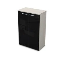 Gloss 9ШД.017.7 (Ivory) Шкаф средний со стеклом