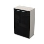 Gloss 9ШД.017.7 (Ivory) Шкаф средний со стеклом