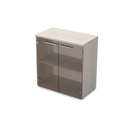 Gloss 9Ш.023.2 (Ivory) Шкаф низкий со стеклом