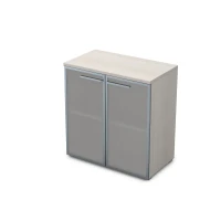 Gloss 9Ш.023.3 (Ivory) Шкаф низкий со стеклом