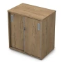 Шкаф для бумаг 9ШКЗ.001 в отделке Teakwood, 700х450х750 мм