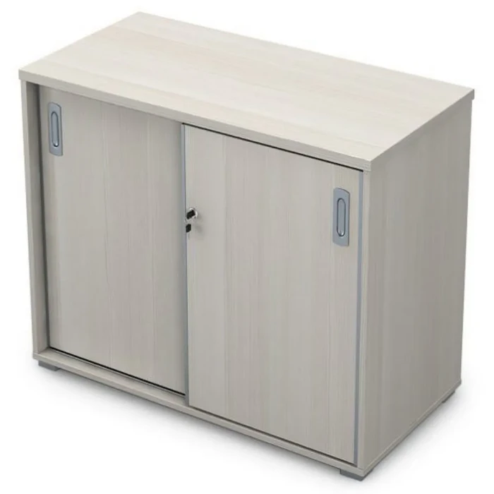 Офисный шкаф 9ШКЗ.003 в отделке Ivory, 900х450х750 мм