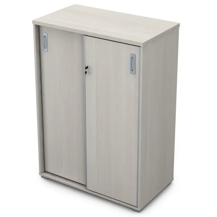 Шкаф в офис 9ШКЗ.012 в отделке Ivory, 806х450х1150 мм